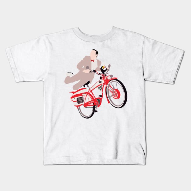 Pee Wee's Big Adventure Kids T-Shirt by FutureSpaceDesigns